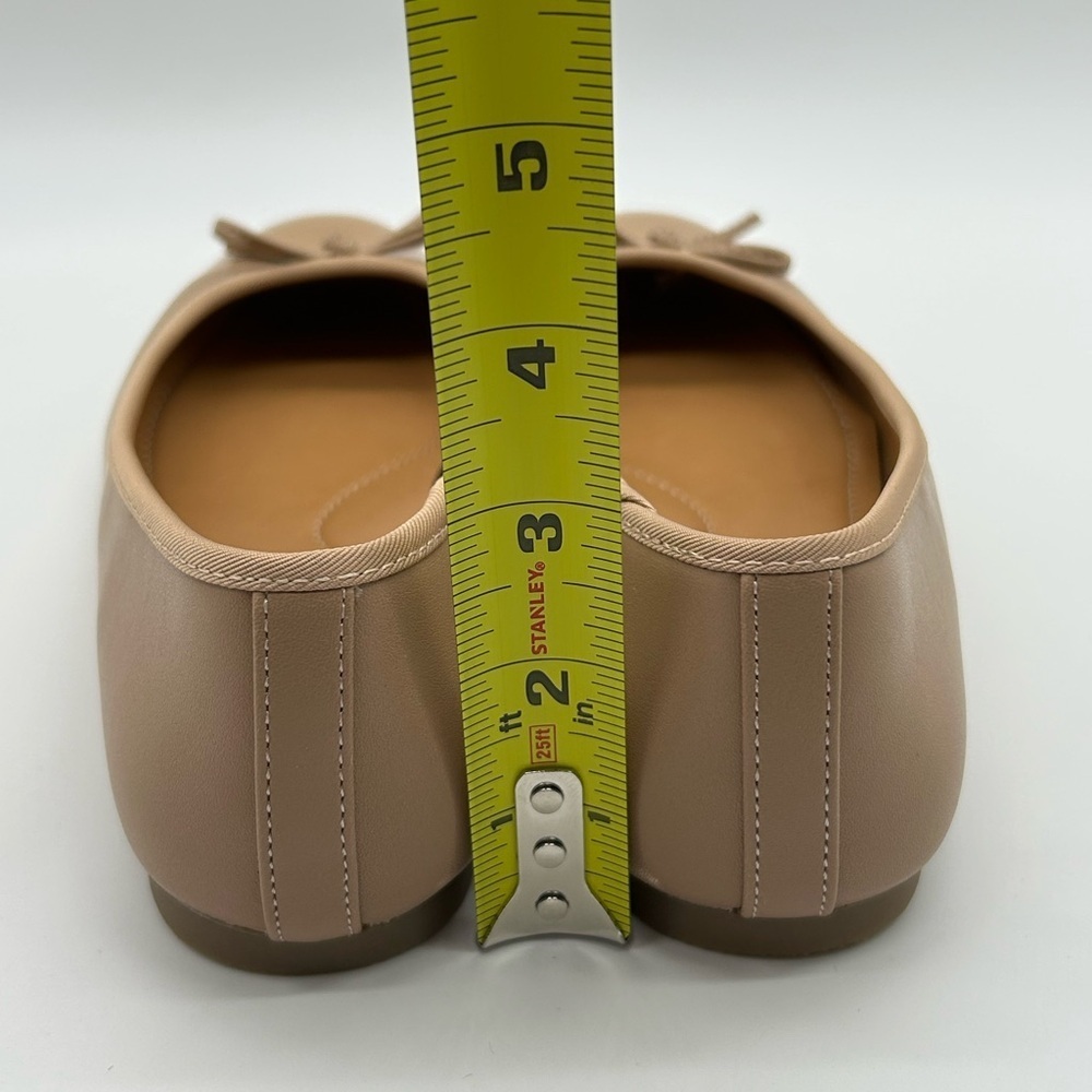 DV by Dolce Vita Moxy Nude Beige Patent Ballet Vegan Flats Women’s Size 8 NIB - Picture 8 of 11